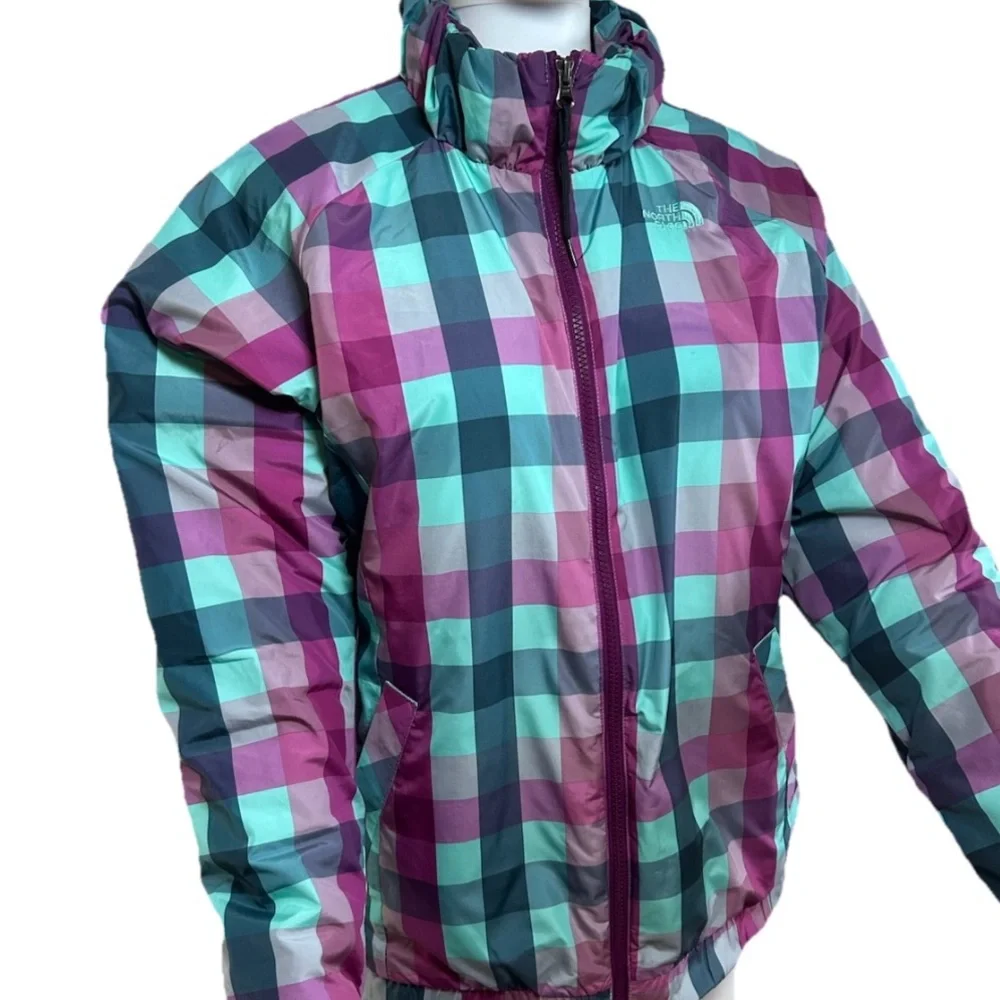 The  North face  women’s Plaid Multicolor Jacket - Picture 2 of 7